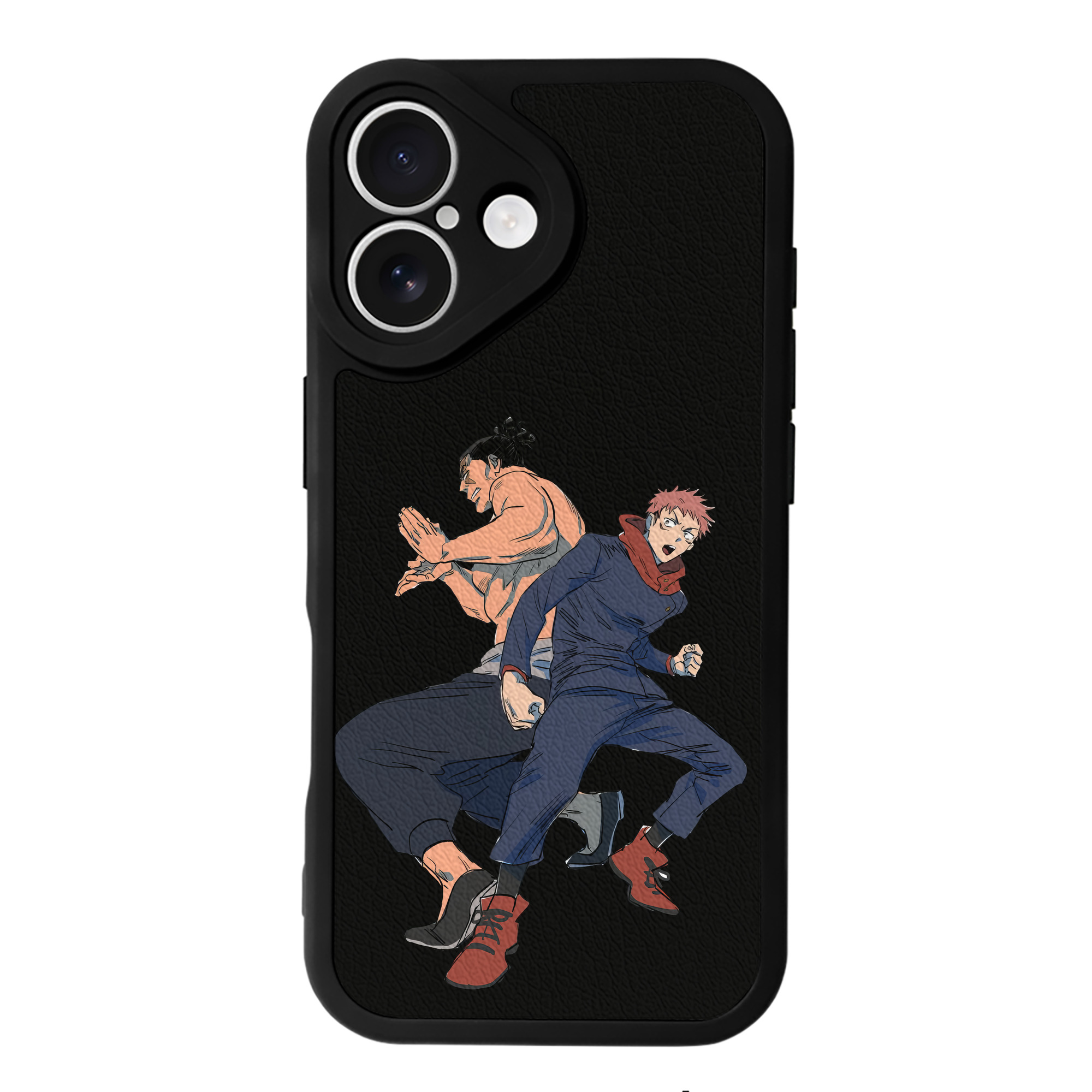 （画像用） 呪術廻戦 Jujutsu Kaisen 【iPhone 16シリーズ対応】シリコンスマホケース（レザー調） 材質：シリコン